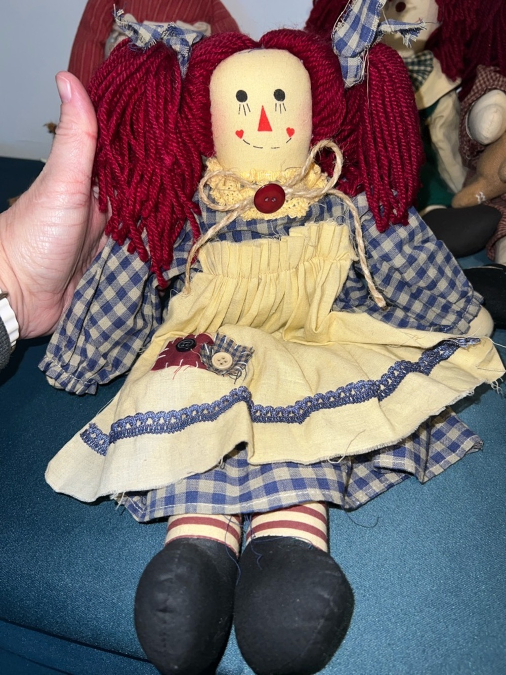 Raggedy Ann and Andy Red-Head Rag Dolls Collection - Soft Plush Kids Toys - Picture 5 of 8